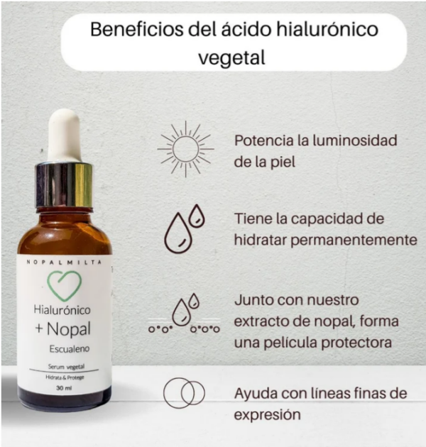 Serum ácido hialurónico y nopal. Todas las pieles - Image 2